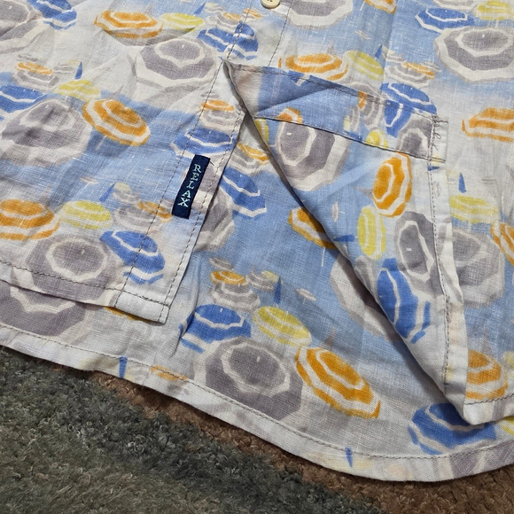 Lot of 3 Tommy Bahama Mens M Silk Linen Camp Hawaiian Shirts Tropical - Picture 4 of 16